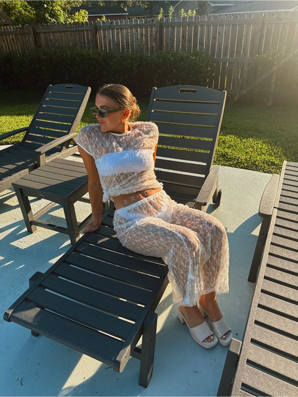 Sheer White Lace Maxi Skirt - Lightweight Beach Cover-Up